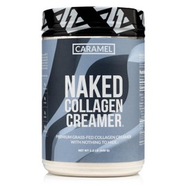 Naked Collagen Coffee Creamer - Caramel Collagen Creamer For Coffee - Dairy-Free, Gluten-Free, GMO-Free - Support Hair, Skin, and Nails - 40 Servings