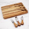 TB Home 4-Pc. Acacia Wood Cheese Serving Board with Cheese