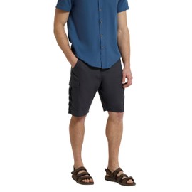 Mountain Warehouse Lakeside Mens Shorts - 100% Durable Twill Cotton Cargo Shorts, Durable Shorts, 6 Pockets - for Walking, Running, Hiking & Camping Dark Grey Men's W40