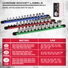 Magnetic Socket Holder Organizer Set: 9-Piece Detachable 1/4, 3/8, 1/2
