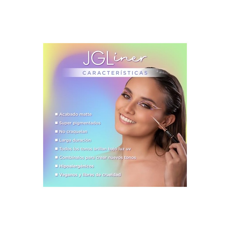 Colección 7 tonos de delineadores pastel JGLiner