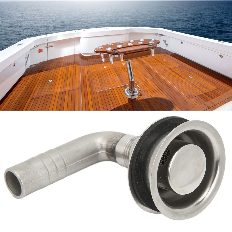 Fuel Tank Vent with Mounting Gasket 90 Degree Elbow Marine