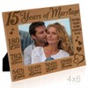 KATE POSH - Our 15th Anniversary Engraved Natural Wood Picture