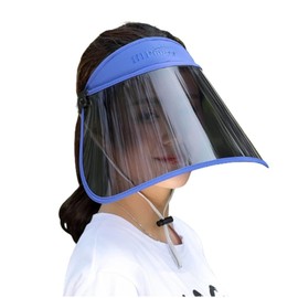 WITHMOONS Sunblock UV Protection Visor Sun Shield Face Shield Hat Full Face Shield Blue TPHQ95537Blue