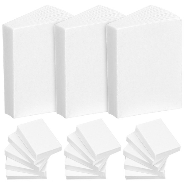 Gatuida 50Pcs Blank Mini Books, White Miniature Books for Dollhouse,