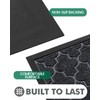 LUMI Front Door mat, Absorbent Mud Resistant Indoor Outdoor Entrance
