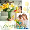 100 Pcs Artificial Tulip Real Touch Flowers False PU Tulips