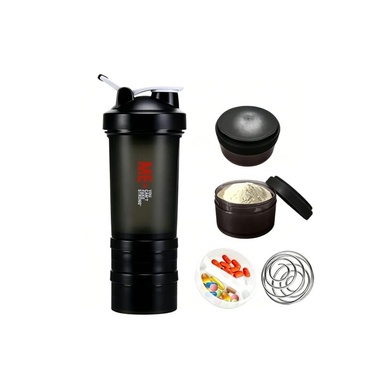 650ML/22OZ Botella para Proteina de Coctelera Protein Shaker