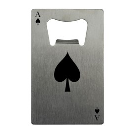 Ace Design - Full Colour - Stainless Steel Bottle Opener for Bars & Kitchens - Wallet Bottle Opener - Funny Novelty Item - Perfect for Father's Day, Christmas, & Birthdays