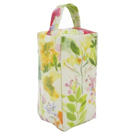 Fabric Door Stop, Tall Decorative Oilcloth Door Stopper for Outdoor, Indoor, Patio, Kitchen, Bedroom Use - 20cm/8in Tall Fabric Door Stop - Unfilled (Floral Watercolours)