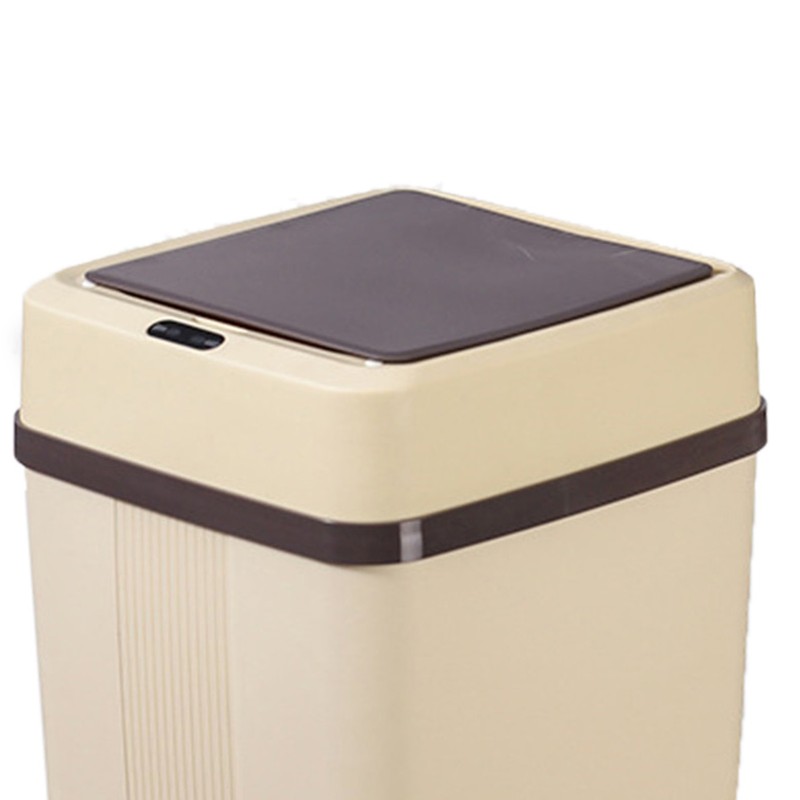 Trash Can 12L Smart Sensor Stable Dealing Cover Simple Style