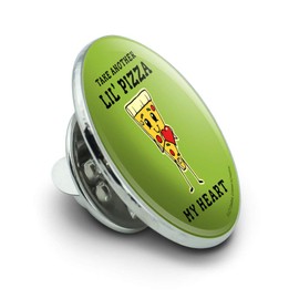 Take Another Lil' Pizza Piece of My Heart Funny Humor Metal 0.75" Lapel Hat Pin Tie Tack Pinback