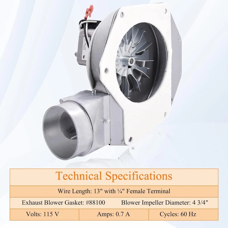 80473 Exhaust Blower for US Stove & USSC American Harvest