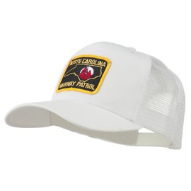 North Carolina Highway Patrol Patched Mesh Cap - White OSFM