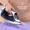 Sunbeam 1700W Steam Iron, 8' Retractable Cord, Variable Temperature Select,