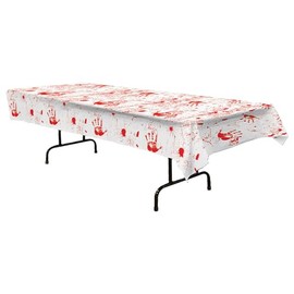 Beistle Bloody Handprints Tablecover