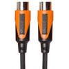 Roland Rmidi-B5 Black Series Midi Cable. Straight Din Connectors, 5Ft