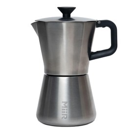 MiiR New Standard Moka Pot, 10oz - Durable Stainless Steel Coffee Maker for Rich Espresso Strength Brew