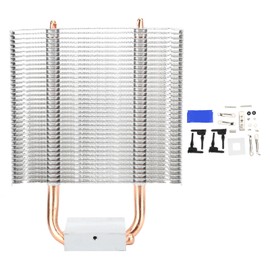 Motherboard Northbridge Heatsink 2 Heat Pipe Chipset Cooling Fan Desktop PC Cooler