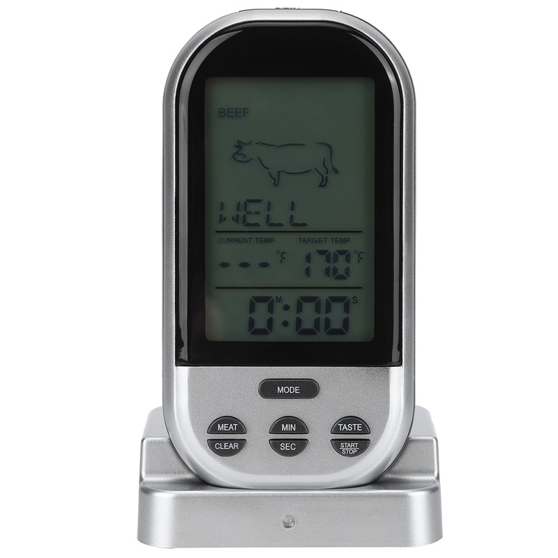 Wireless Electronic Digital Food Meat Thermometer with Probe for Grilling