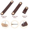 LEREATI 4pcs Leather Drawer Handles Drawer Knobs Kitchen Cupboard Handles