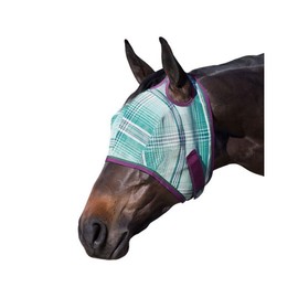 Kensington Fly Mask w/Web Trim Dual Ear Opening & Forelock Freedom Size: XXL-Draft Color: 2019 - Imperial Jade