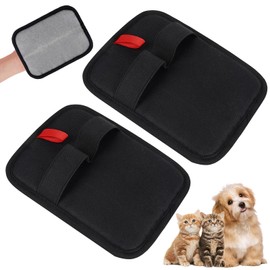 Pack of 2 Pet Hair Removal Gloves Pet Hair Remover Gloves Pet Hair Removal Fur Magnetic Glove Cat Hair Glove Dog Hair Pet Hair Remover Glove for Couch, Furniture, Carpet