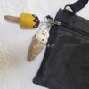 Nepal wool ice cream key ring doll bag ring, stick