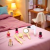 4Pcs Miniature Comb, Hair Dryer Mirror Makeup Set, 1:12 Scale