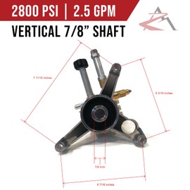 AR 7/8" Shaft 2800 PSI Pressure Washer Pump for Craftsman 580754920, 580754910