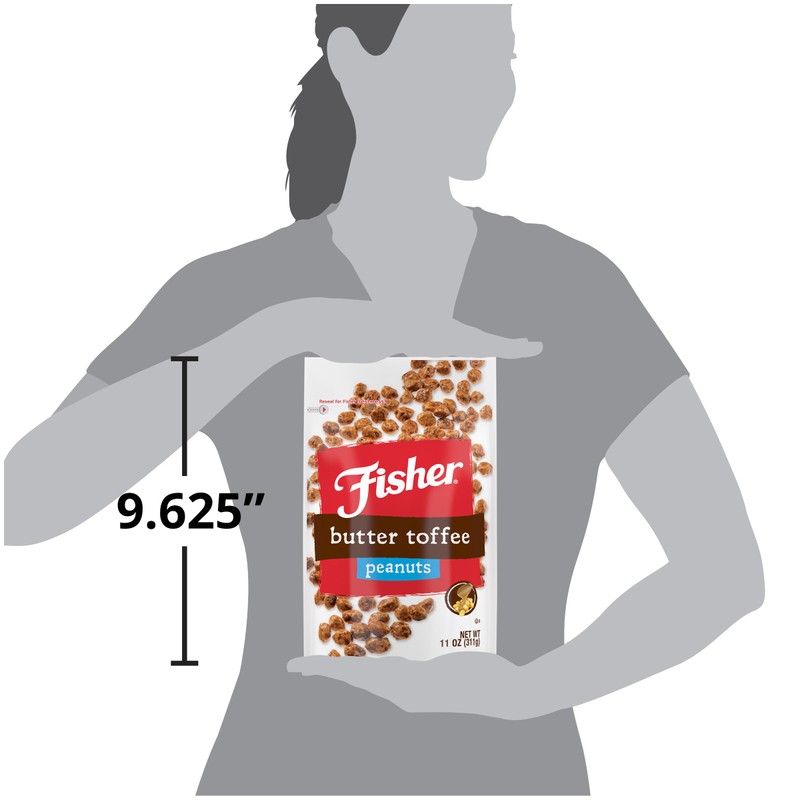 Fisher Snack Butter Toffee Peanuts, 5.5 Ounces (Pack of 6),