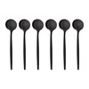 GRÄWE Provence Espresso Spoons, Black, Pack of 6, Espresso Spoons