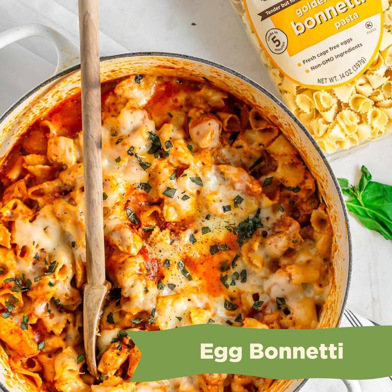Al Dente Fresh Non-GMO Golden Bonnetti Pasta – Hand-Crafted, Delicious