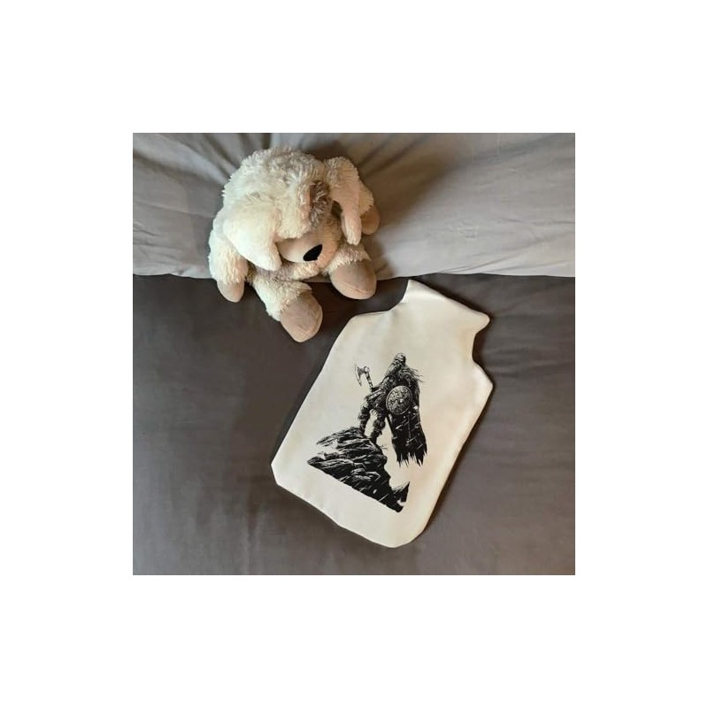 'Viking Standing on Cliff' Hot Water Bottle Cover (HW00036919)