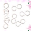 Healifty Plastic S-shaped Hooks Hangers Kitchen Bathroom Spoon Towel Clothes