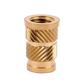 E-Z LOK Threaded Insert for Plastic Straight Flanged Brass Thread Inserts 3/8-16 Pack of 25
