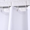 Homehold 180cm Wide By 180cm High White Shower Curtain, Waterproof