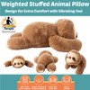 Sloth Sensory Weighted Vibrating Pillow, Pressure Activated for Kids Adults,
