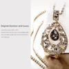 Qlady Long Pendant Necklace Sweater Chain Droplet Statement Necklace Jewelry