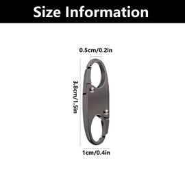 6 PCS Bag Clips for Handbags, Zipper Locks Anti Theft, Zipper Clips Anti Theft, For Backpack for Traveling Camping(Black + Gunmetal + Silver 2 Pieces Each)