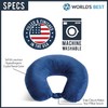 Wolf Essentials Adult Cozy Soft Microfiber Neck Pillow, Compact, Perfect
