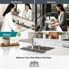 Faucet Mat for Kitchen Sink, Natural Diatomite Stone (23.6" x
