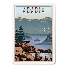 Lantern Press Acadia National Park, Maine, Lithograph (52 Playing Cards, Poker Size Card Deck with Jokers)