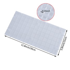 ALEGI Plastic Grid Divider Tray Egg Crate Louvre Aquarium Fish Tank Bottom Isolation with Bracket (4pcs)