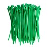 Green Zip Ties 4 Inch 18 Lbs Tensile Strength Self