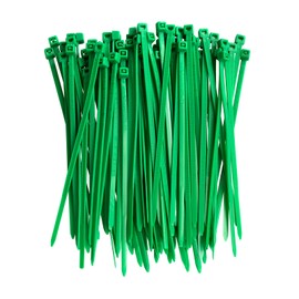 Green Zip Ties 4 Inch 18 Lbs Tensile Strength Self Locking 100 Pieces Multi Purpose Cable Ties