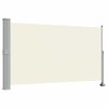 vidaXL Side Awning Cream Screen, Grey Stand
