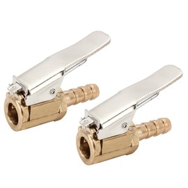 SENZEAL 2x Air Chuck Brass Open End Tyre Air Inflator Valve Connector 6mm
