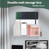 xiruiubao Wall Mount Organiser, Remote Control Holder, Wall Mount, Double