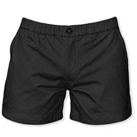 Meripex Apparel Men's 5.5" Inseam Elastic-Waist Shorts (XX-Large, Jet Black)